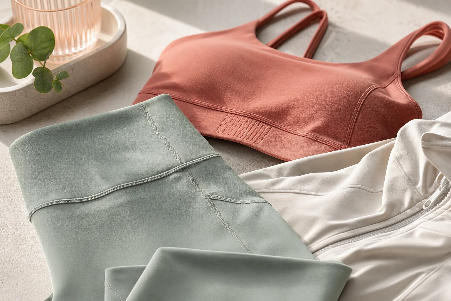 Veyora Fit activewear fabric and movement detail